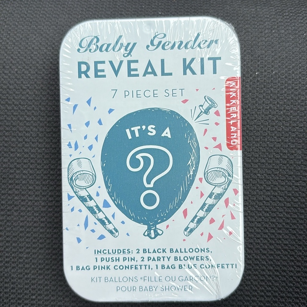 Kikkerland Baby Gender Reveal Kit - new